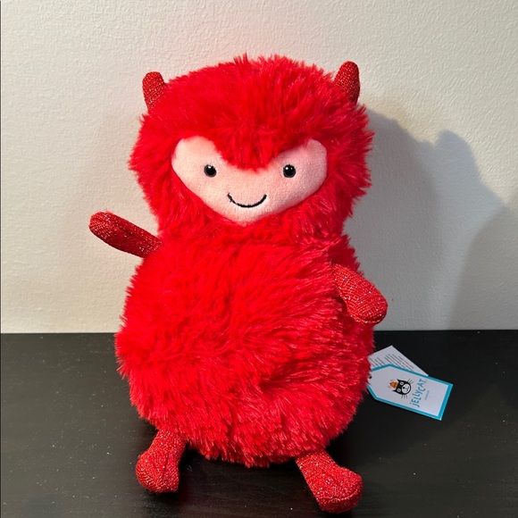 Jellycat Other - Rare/retired Jellycat Red Plush Toy with Horns